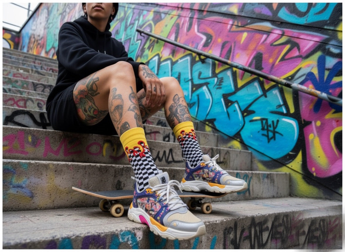 Scorpion Blaze Checker Socks