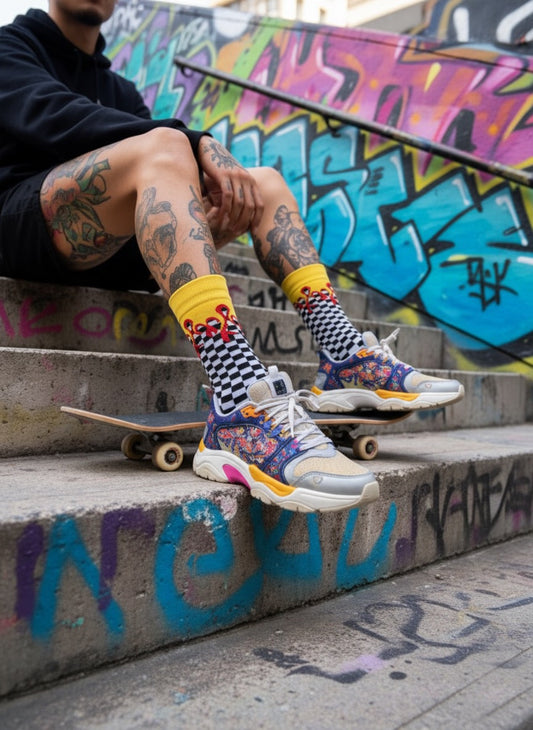 Scorpion Blaze Checker Socks