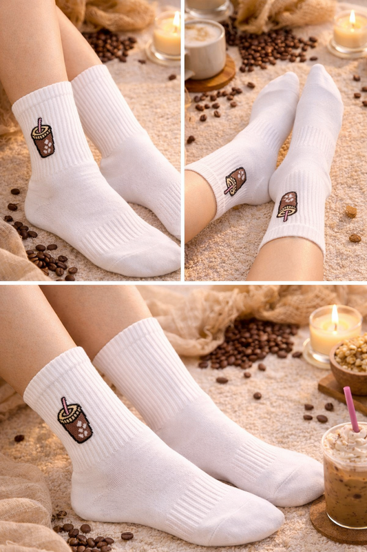 The Iced Coffee Quarter Sock