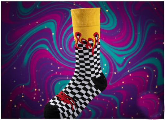 Scorpion Blaze Checker Socks