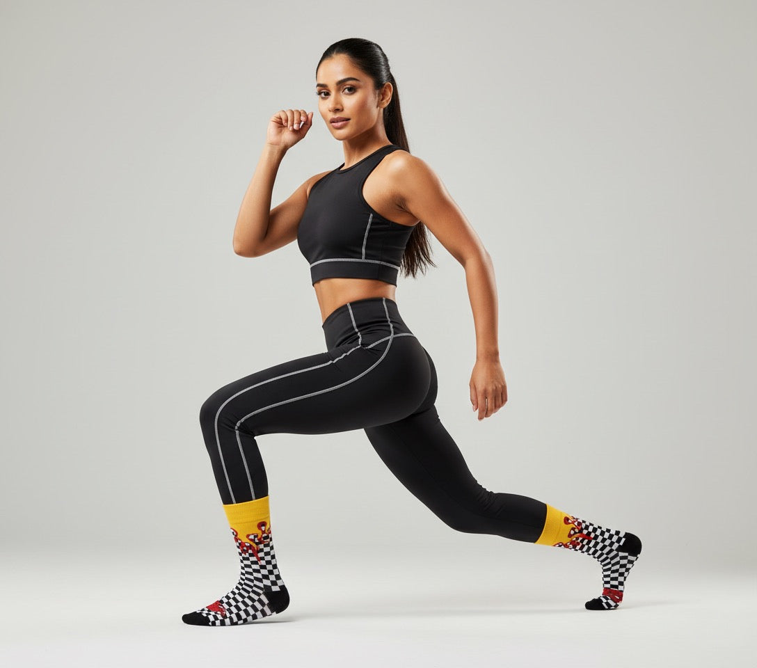 Not Easy + Good Vibes Everyday + Scorpion Blaze Checker Socks Combo ( pack of 3 )
