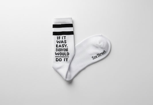 Not Easy Mid-Calf Socks