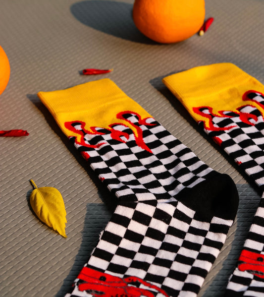 Scorpion Blaze Checker Socks