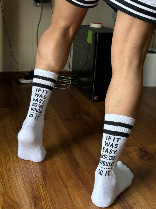 Not Easy Mid-Calf Socks